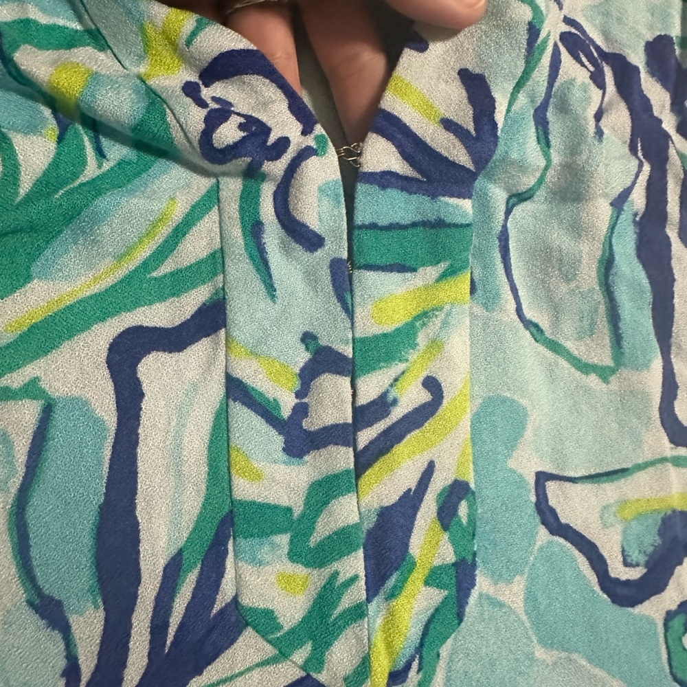 Lilly Pulitzer Blue and Green Floral Dress - Picture 6 of 6